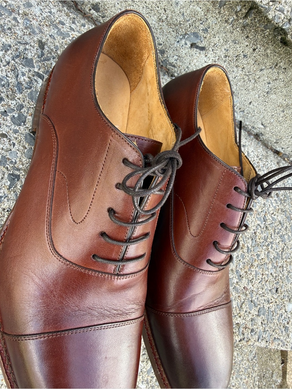 Beckett Simonon Dean oxford shoes leather 10.5 - Picture 7 of 12
